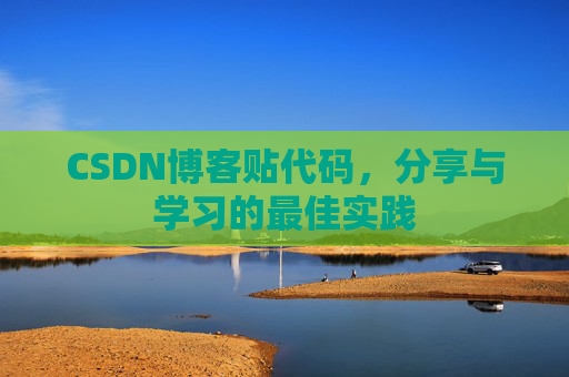CSDN博客贴代码，分享与学习的最佳实践
